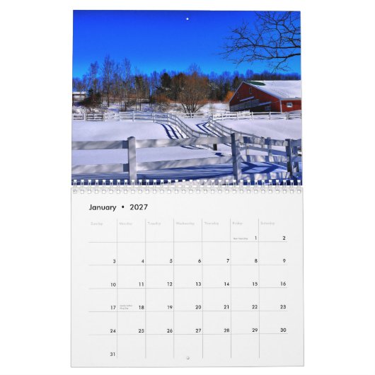2014 Scheunen Neu-England - 2 Kalender (Jan 2027)