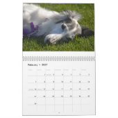 2014 seidenes Windhounds in Ruhe 1-4 Kalender (Feb 2027)