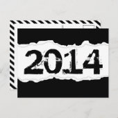 2014 (Seitenränder) Postkarte (Vorne/Hinten)