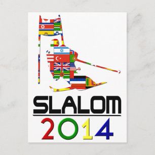 2014: Slalom Postkarte
