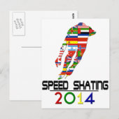 2014: Speed Skaten Postkarte (Vorne/Hinten)