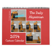 2014 Täglicher Abessinier-Cartoon-Kalender Kalender (Titelbild)