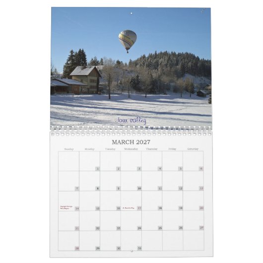 2014 um die Schweiz Kalender (Mär 2027)