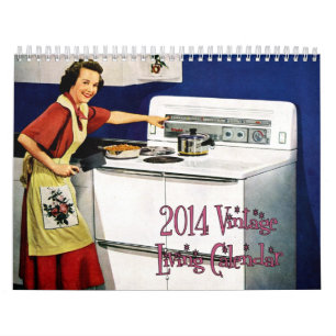 2014 Vintager lebender Kalender