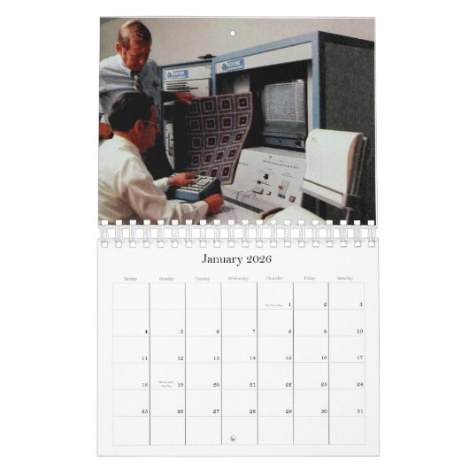 2014 Vintager Tech-Kalender Kalender (Jan 2026)