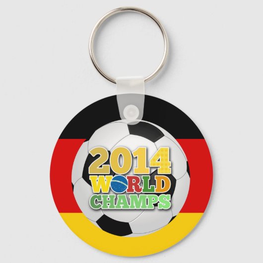 2014 Weltmeister Ball Deutschland Schlüsselanhänger (Vorderseite)