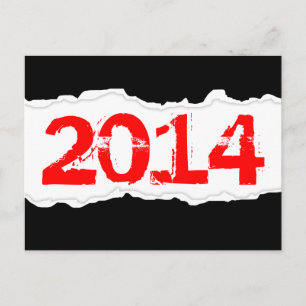2014 (zerrissenes Papier) Postkarte