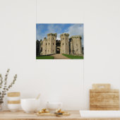 20152 Gatehouse and Closet Tower Raglan Castle Pol Poster (Küche)