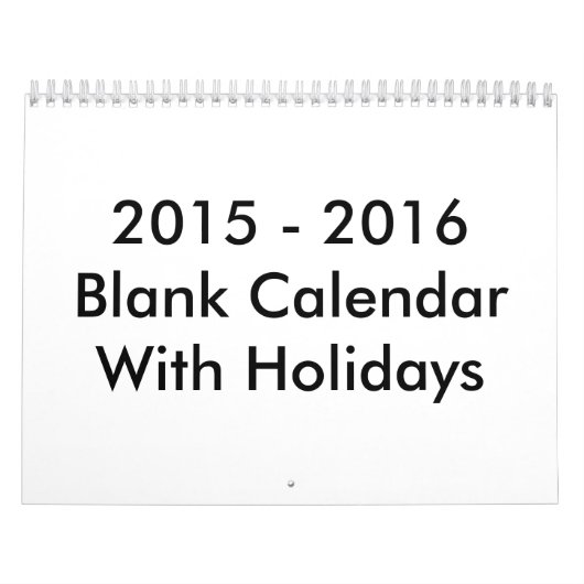 2015 - 2016 - 24 Monate - Blanker Kalender mit Fei (Titelbild)