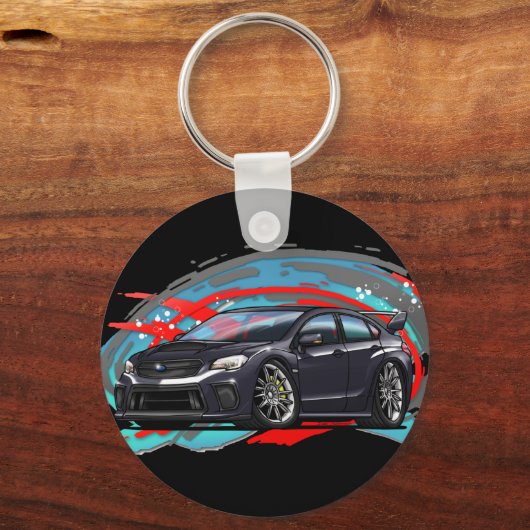 2015-2018 schwarzer WRX Schlüsselanhänger (Vorderseite)