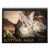 2015 Ägypter Mau Kalender: Katzen des Pharoahs Kalender (Titelbild)