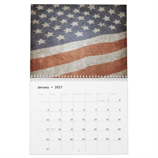2015 Amerikaner-Stolz-Kalender Kalender (Jan 2027)