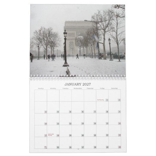2015 Calender Paris, Frankreich Kalender (Jan 2027)