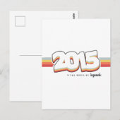 2015 Die Geburt von Legenden Postkarte (Vorne/Hinten)