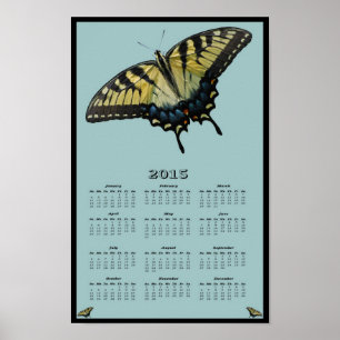 2015 Eastern Tiger Swallowtail-Kalender Poster