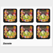 2015 Greensboro Summer Solstice Festival Souvenir Quadratischer Aufkleber (Blatt)