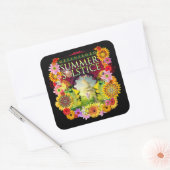 2015 Greensboro Summer Solstice Festival Souvenir Quadratischer Aufkleber (Umschlag)