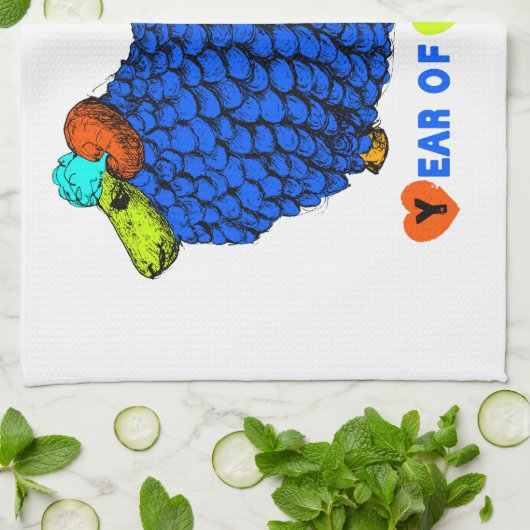 2015 Jahr der Handtücher für Rammschaf oder Ziegen (Gefaltet)