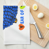 2015 Jahr der Handtücher für Rammschaf oder Ziegen (Viertel Falte)