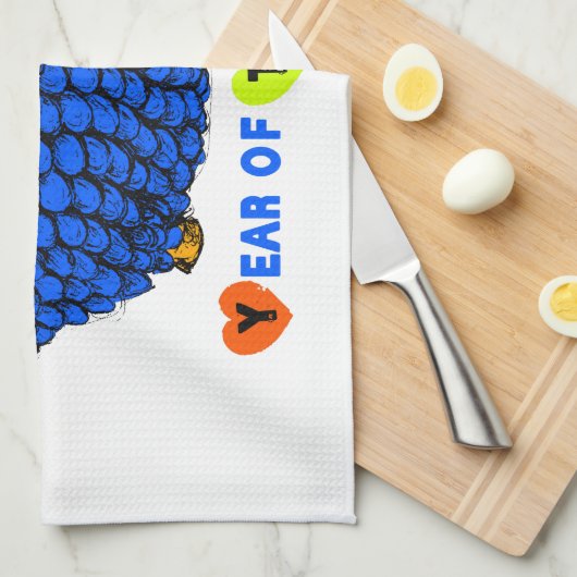 2015 Jahr der Handtücher für Rammschaf oder Ziegen (Viertel Falte)