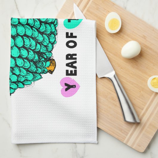 2015 Jahr der Handtücher für Rammschaf oder Ziegen (Viertel Falte)