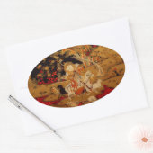 2015 Jahr der Rammschaf- oder -ziege - Oval-Aufkle Ovaler Aufkleber (Umschlag)