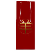 2015 Jahr der Rammschaf- oder Ziegennadel - Weinbe Geschenktüte Für Weinflaschen (Vorderseite)