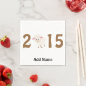 2015 - Jahr der Schafplanung Serviette (Beispiel)