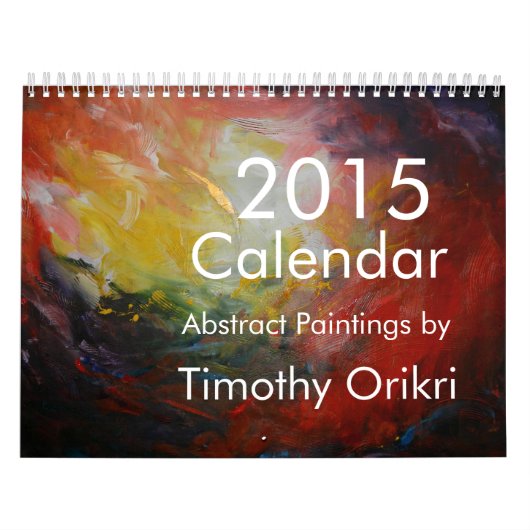 2015 Kalender-Abstrakte Malereien von Timothy Kalender (Titelbild)