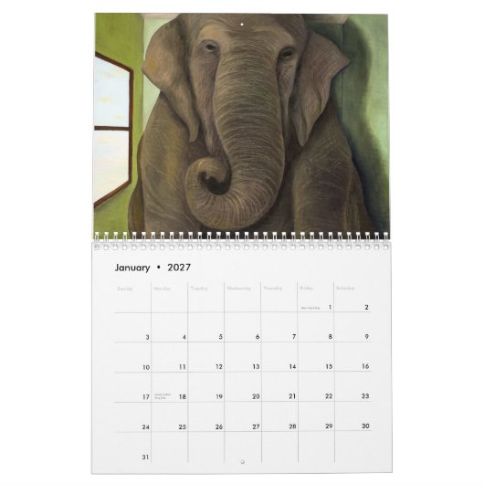 2015 Kalender-Kunst durch Leah Saulnier Kalender (Jan 2027)