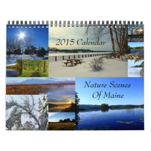 2015 Kalender-Natur-Szenen von Maine Kalender