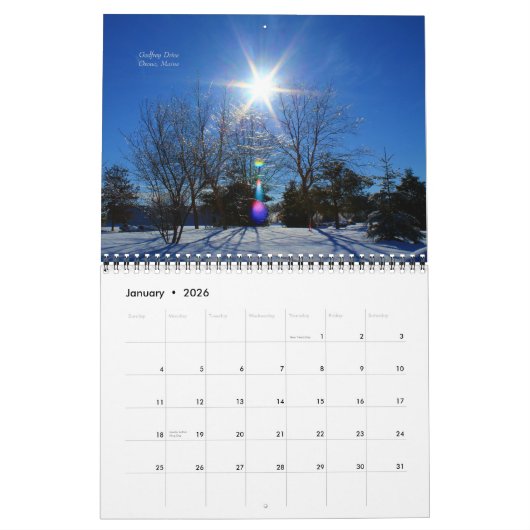 2015 Kalender-Natur-Szenen von Maine Kalender (Jan 2026)
