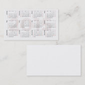 2015 Kalender-Visitenkarte Visitenkarte (Vorne/Hinten)