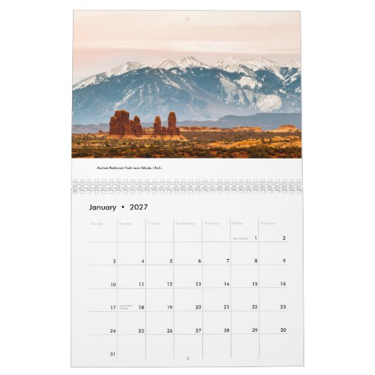 2015, Landschaftsphotographie Kalender (Jan 2027)