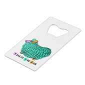 2015 Ram Sheep Goat Year Kreditkarte Flasche Opene Geldbeutel Flaschenöffner (Rückseite Schrägansicht)