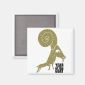 2015 Ram Sheep Goat Year - Magnet (Vorderseite/Rückseite)