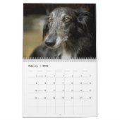 2015 seidener Windhounds erinnert Kalender (Feb 2026)