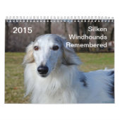 2015 seidener Windhounds erinnert Kalender (Titelbild)