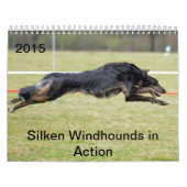 2015 seidenes Windhounds in der Aktion Kalender (Titelbild)