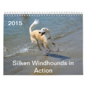 2015 seidenes Windhounds in der Aktion Kalender (Titelbild)