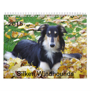2015 seidenes Windhounds Kalender