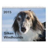 2015 seidenes Windhounds Kalender (Titelbild)