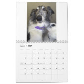 2015 seidenes Windhounds Kalender (Mär 2027)
