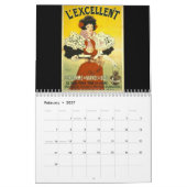 2015 Vintage-Werbekalender Kalender (Feb 2027)