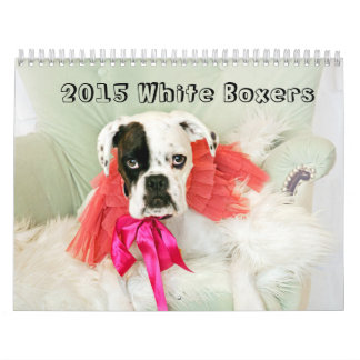 2015 Weiß-Boxer-Kalender Kalender