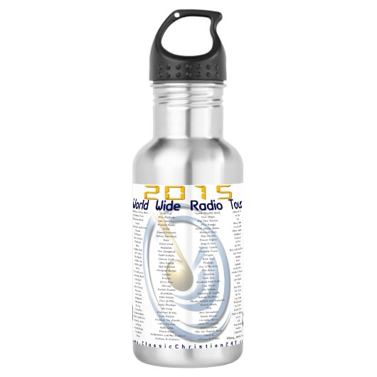 2015 "weltweiter Radioausflug-" Flasche Edelstahlflasche (Vorderseite)