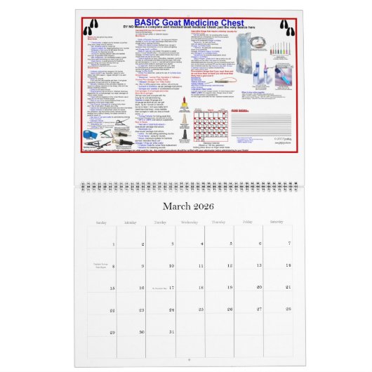 2015 Ziegenkalender GoatPedia Goat Owner's Guide Kalender (Mär 2026)