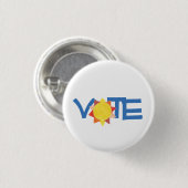 2016 "Abstimmungs-" Knopf - mit Sonne Button (Vorne & Hinten)