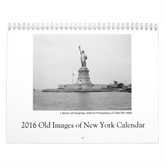 2016 alte Bilder von New- Yorkkalender Kalender (Titelbild)