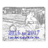 2016 bis 2017 Linie Kunst-Kalender Kalender (Titelbild)
